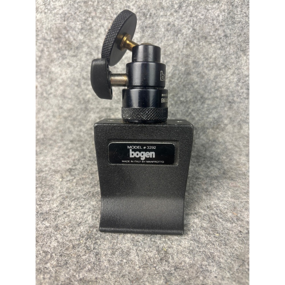 Bogen 3292 Window Pod with 3009 Ball Head Black Manfrotto Italy Clamp Mount